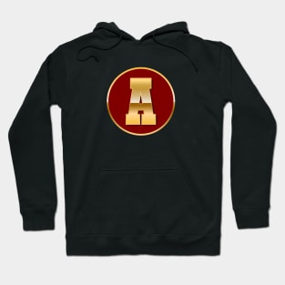 Gold letter A Hoodie